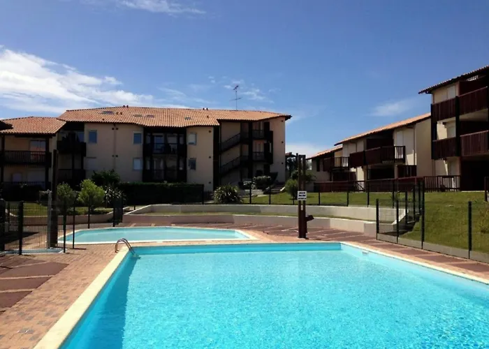 V-Landes 02-Vieux Boucau Appartement 4 Personnes Avec Vue Sur Le Lac Marin Dans Residence Avec Piscine